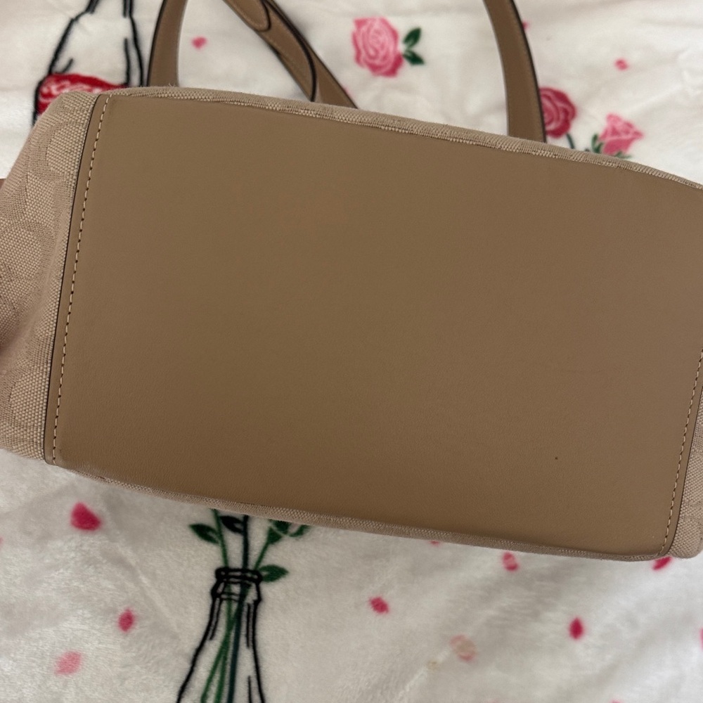 Coach Beige Signature Tote - Picture 7 of 10